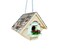 CC Home Furnishings 8" Beige and Brown Cottage Outdoor Garden Birdhouse